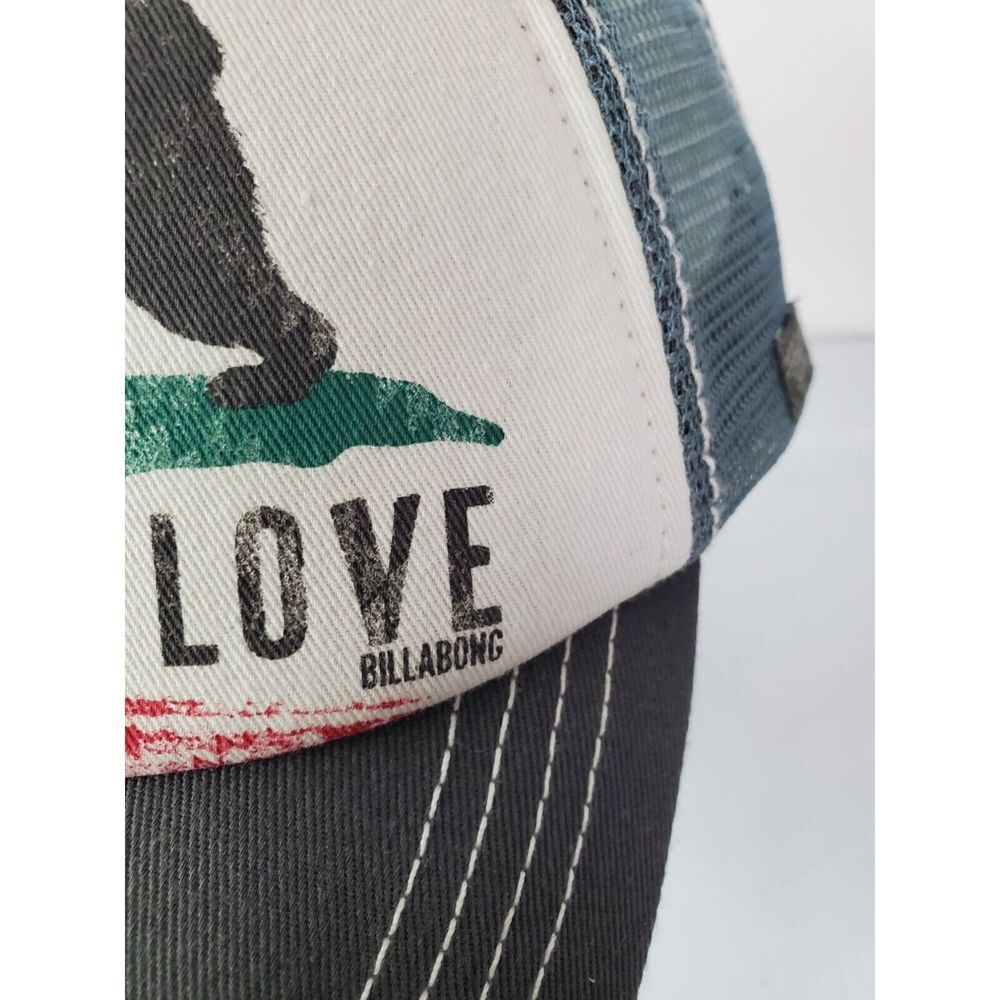 Billabong Womens California‎ Love Mesh Trucker Snapback Hat One Size GUC - Picture 8 of 8